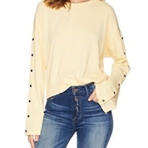 Joe's Jeans Ella Snap Sleeve Pullover SZ XS Impala